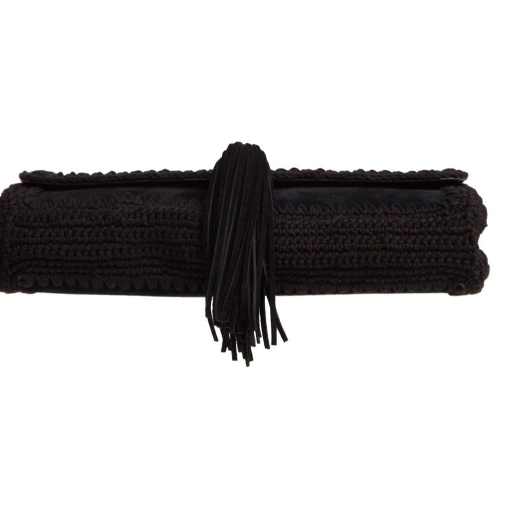 New Authentic SAINT LAURENT Medium Kate Whipstitch Suede Shoulder Bag - Picture 5 of 15